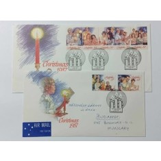 Australia 1987 - Craciun, serie pe 2 FDC circulata