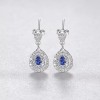 Cercei din argint 925 Safir Albastru- ARG398L, Argintboutique