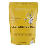 Fulgi mici de ovaz ecologici, fara gluten, 500 g, Republica Bio