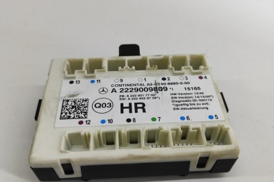 Modul de control ușă dreapta față MERCEDES-BENZ S W222, V222, X222 2015 OEM: A2229009809,A2C74008880500 22828419 foto