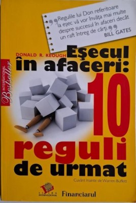 Esecul in afaceri: 10 reguli de urmat &amp;ndash; Donald R. Keough foto