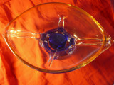 FRUCTIERA - BOMBONIERA sticla tip Murano ,dim.= 25x16x10cm