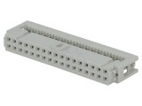 Mufă IDC mamă 34 pini pentru cablu-bandă 1,27mm 2,54mm