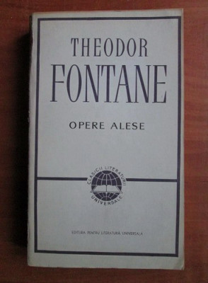 Theodor Fontane - Opere alese foto