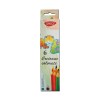 Creioane colorate Daco, 6 culori, corp hexagonal, mina 3mm, lemn eco