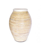 Vaza decorativa din ceramica Baio Crem, &Oslash;30xH40cm