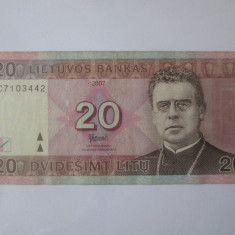 Lituania 20 Litu 2007