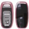 Husa Cheie Smartkey Audi 3 Butoane ROZ TPU+PC Audi A6 A7 A8 4G