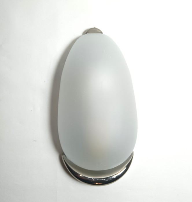 Aplică Art Deco, ROSSINI sticlă opalină Murano, vintage