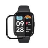 Set 2 Folii de protectie Kwmobile pentru Xiaomi Redmi Watch 3 Active, Transparent/Negru, Polimer, KWM000024ZH001C