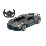Masina cu telecomanda Bugatti Divo Rastar, 32.3 x 14.8 x 13.9 cm, 5 x AA, 10 km/h, tractiune 2 WD, anvelope cauciuc, Gri