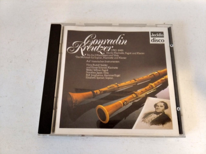 CD Conradin Kreutzer - muzica clasica clarinet, fagot, viola si pian