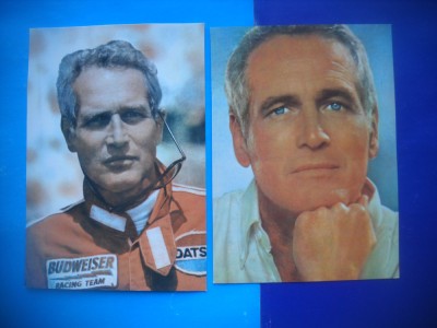 HOPCT LOT NR 1335 PAUL NEWMAN -ACTORI / ARTISTI-2 CARTI POSTALE-NECIRCULATE foto