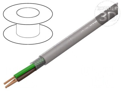Cablu UNITRONIC&amp;reg; LiHCH 3x1,5mm2 PO gri-bej 250V fără halogen foto