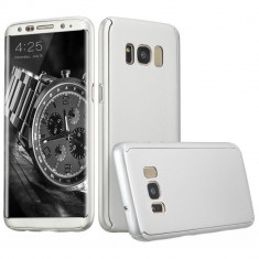 Husa Samsung Galaxy S8 Plus Flippy Full Cover 360 Argintiu foto
