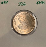 836 Turks and Caicos Islands 1/4 Crown 1981, KM#51