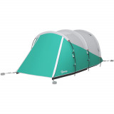 Cumpara ieftin Outsunny Cort de Camping Impermeabil pentru 2-4 Persoane cu Cameră Separată, Cort Tunel Familial cu Geantă de Transport, 460x260x190 cm, Verde