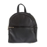 Rucsac negru cu buzunar frontal