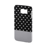 Carcasa Lovely Dots Samsung Galaxy S6 Hama, Negru/Alb, Plastic