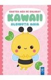 Cartea de colorat Albinuta Maia Kawaii pentru copii, ilustrata de Lucila Livschitz
