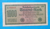 GERMANIA 1000 Mark 1922 - Bancnota veche originala - Superba