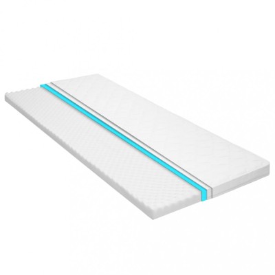 vidaXL Topper de saltea, profil tip ou cu spumă rece, 6 cm, 90x200 cm foto