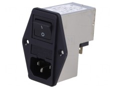 Conector Alimentare AC IEC 60320 10A 250V 0,3mH