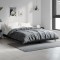 vidaXL Cadru de pat, negru ,135x190 cm, lemn prelucrat 832286
