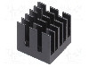 Radiator extrudat, aluminiu, 15mm x 15mm, negru, Advanced Thermal Solutions - ATS-55150K-C1-R0