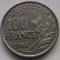 100 franci/francs Franta 1954 B, stare XF