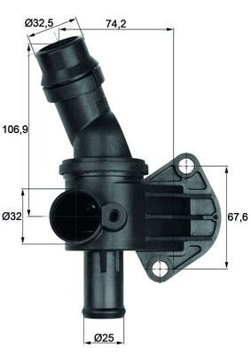 MAHLE TI 8 87 termostat,lichid racire foto