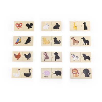 Set puzzle Potriveste umbra, Viga foto