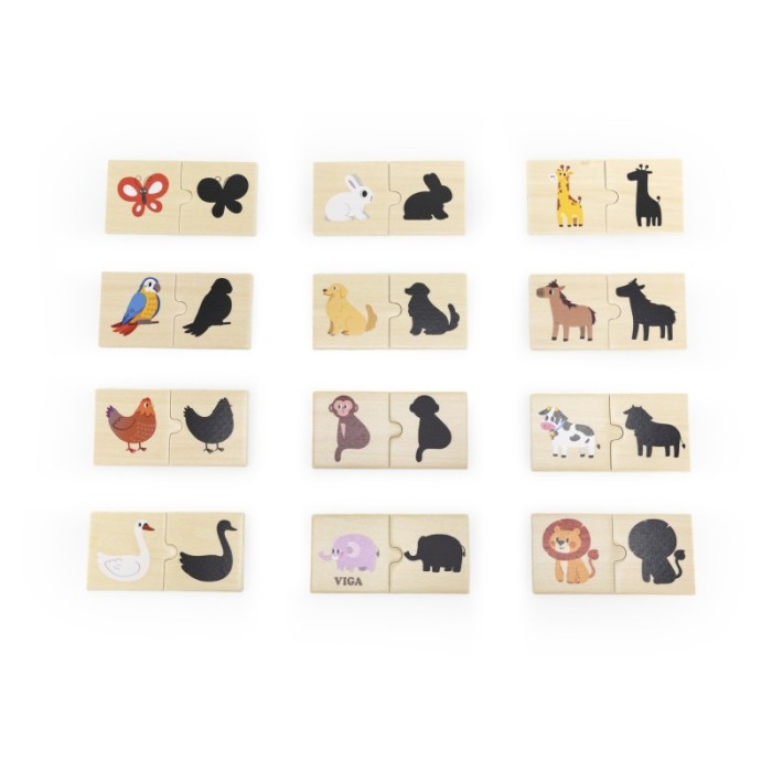 Set puzzle Potriveste umbra, Viga