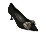Pantofi eleganti EPICA negri, 2318, din material textil