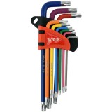 Yato YT-05633 - Set chei cu profil TORX (cu gaura) TX10-TX50 9 bucati