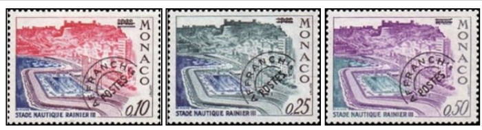 Monaco 1964 - Stadionul acvatic, seria neuzata