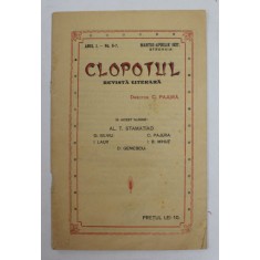 CLOPOTUL - REVISTA LITERARA , ANUL I , NR. 5-7 , STREHAIA , MARTIE - APRILIE , 1927