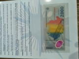 bacnota Eclipsa ,anul 1999 ROMANIA .Valoare inscrisa pe bacnota 2000 lei . Serii pana la numarul 7000 .