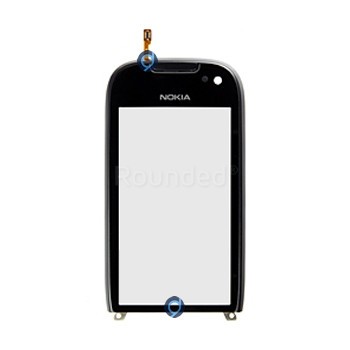 Capacul frontal al Nokia 701 Ecran tactil Dark Steel