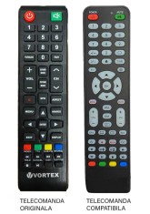 Telecomanda compatibila cu originalul pentru TV Vortex V24MFZHN (651)
