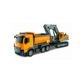 Set basculanta si excavator RS Toys Play City on the Road, scara 1:18