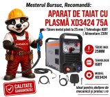 Cumpara ieftin Aparat de taiat cu plasmă XD3424 75A, tăiere metal p&acirc;nă la 25 mm, tehnologie IGBT, alimentare 230V
