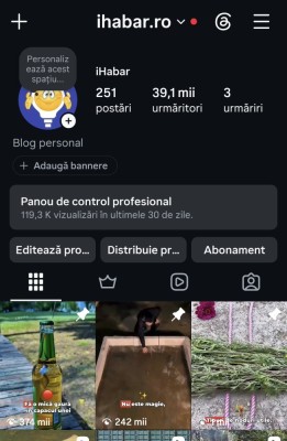 Cont de instagram 39K foto