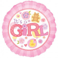 Balon folie 45cm &amp;quot;It&amp;#039;s a Girl&amp;quot;, Amscan 15821 foto