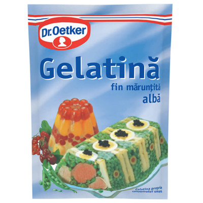Gelatina Dr.Oetker, 10g, Gelatina, Jeleu, Gelatina Alimentara, Gelatina Deserturi, Gelatina Piftie, Gelatina pentru Piftie, Gelatina pentru Deserturi, foto
