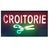 Reclama Luminoasa Panou tip Neon LED mesaj CROITORIE 50x25cm KNH