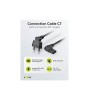 Cablu de conectare goobay Eurostecker &icirc;nclinată pe ambele părți, 3 m, negru
