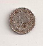 Moneda Danemarca - 10 Ore 1964, Europa