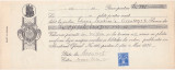 Banca Nationala - Cambie - BILET LA ORDIN 1936 TIMBRU SEC 4 LEI APOSTILA