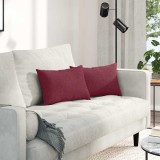 vidaXL Perne pentru canapea 2 pcs Roșu Vin 50 x 30 cm țesătură 42013613